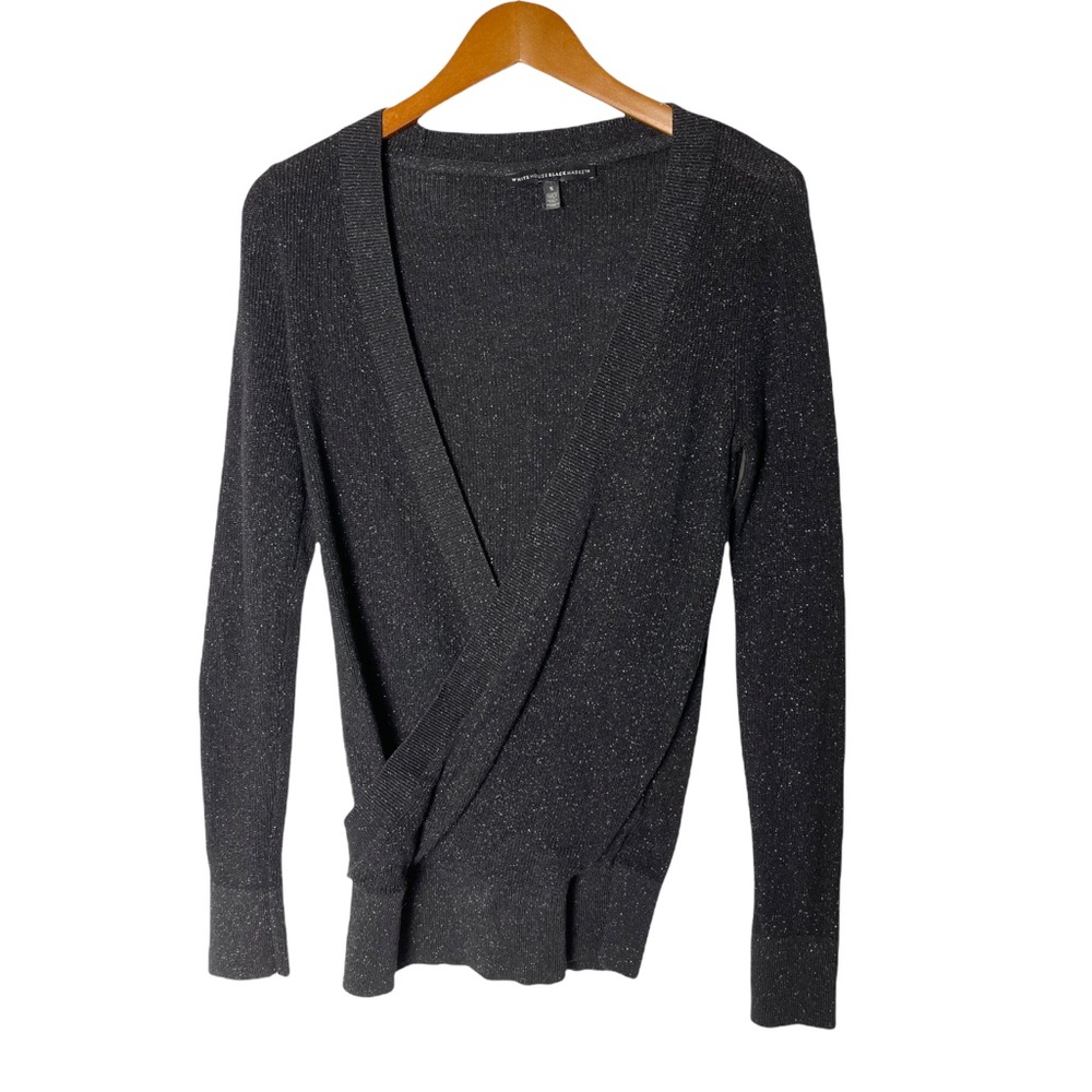 White House Black Market Metallic Sweater Top S